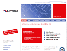 Tablet Screenshot of herrmann-leittechnik.com